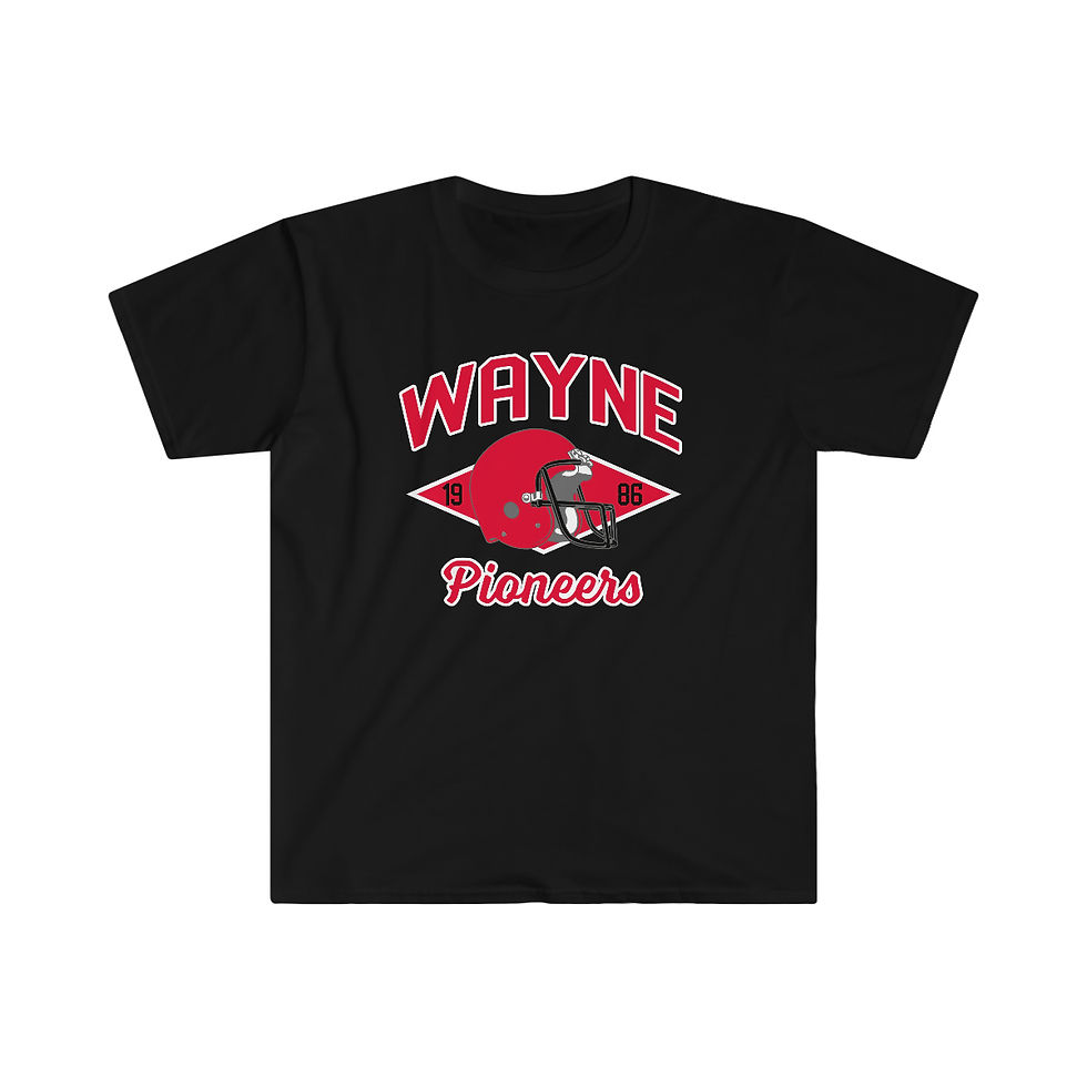 1986 Wayne Pioneers Helmet Softstyle T-Shirt