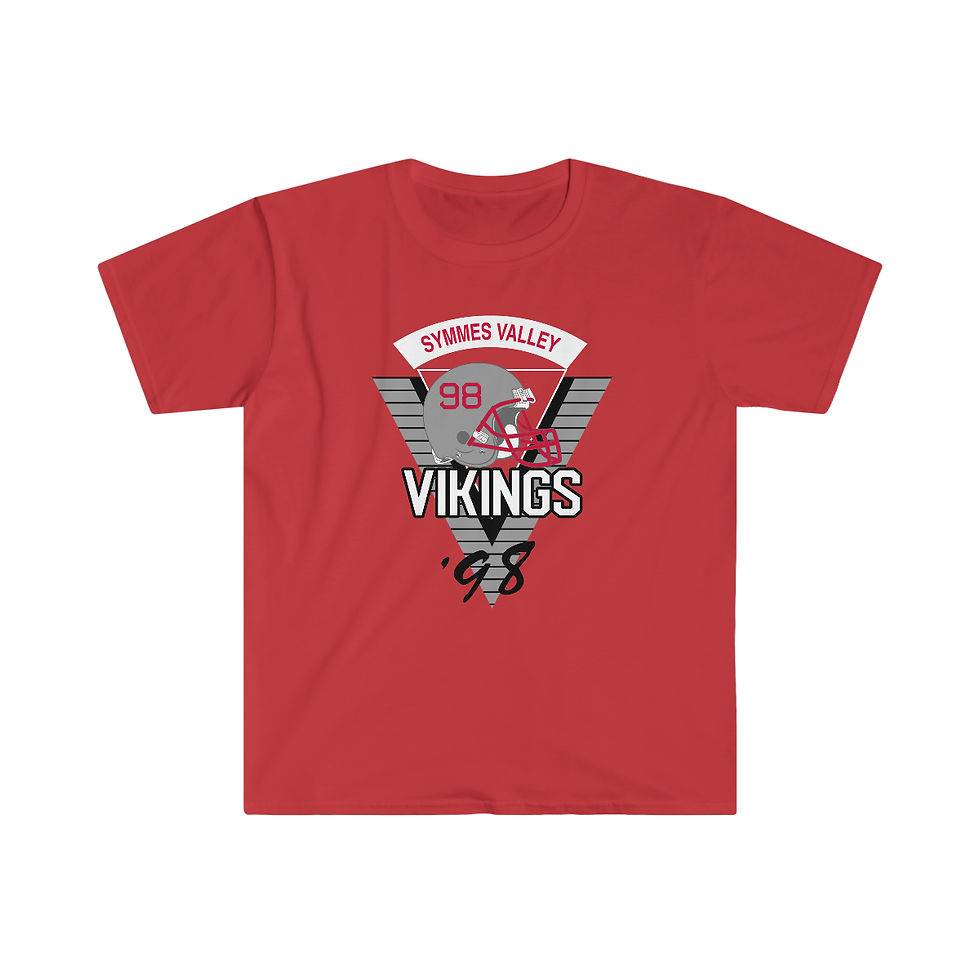 1998 Symmes Valley Vikings Helmet Softstyle T-Shirt