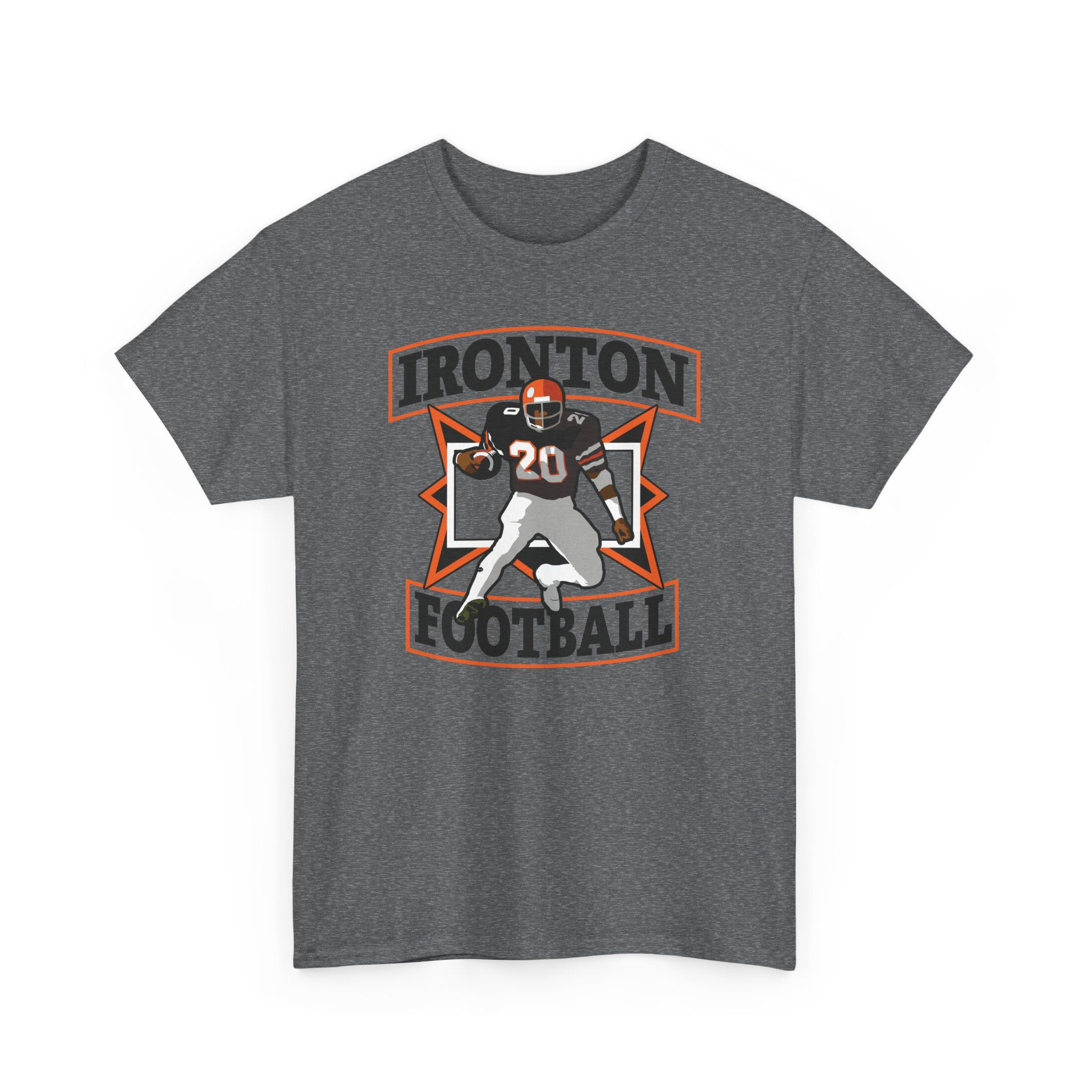Ironton 80's Retro Football Cotton T-Shirt