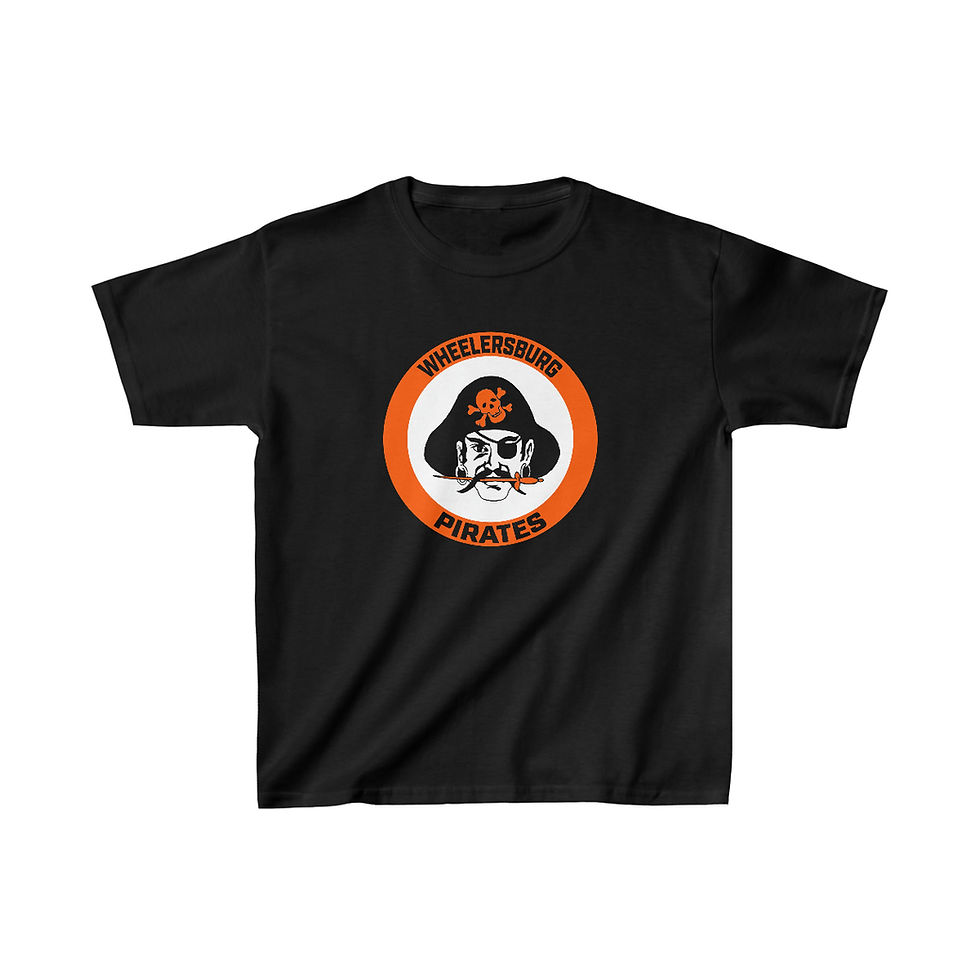 Wheelersburg Pirates Bullseye Kids T-Shirt