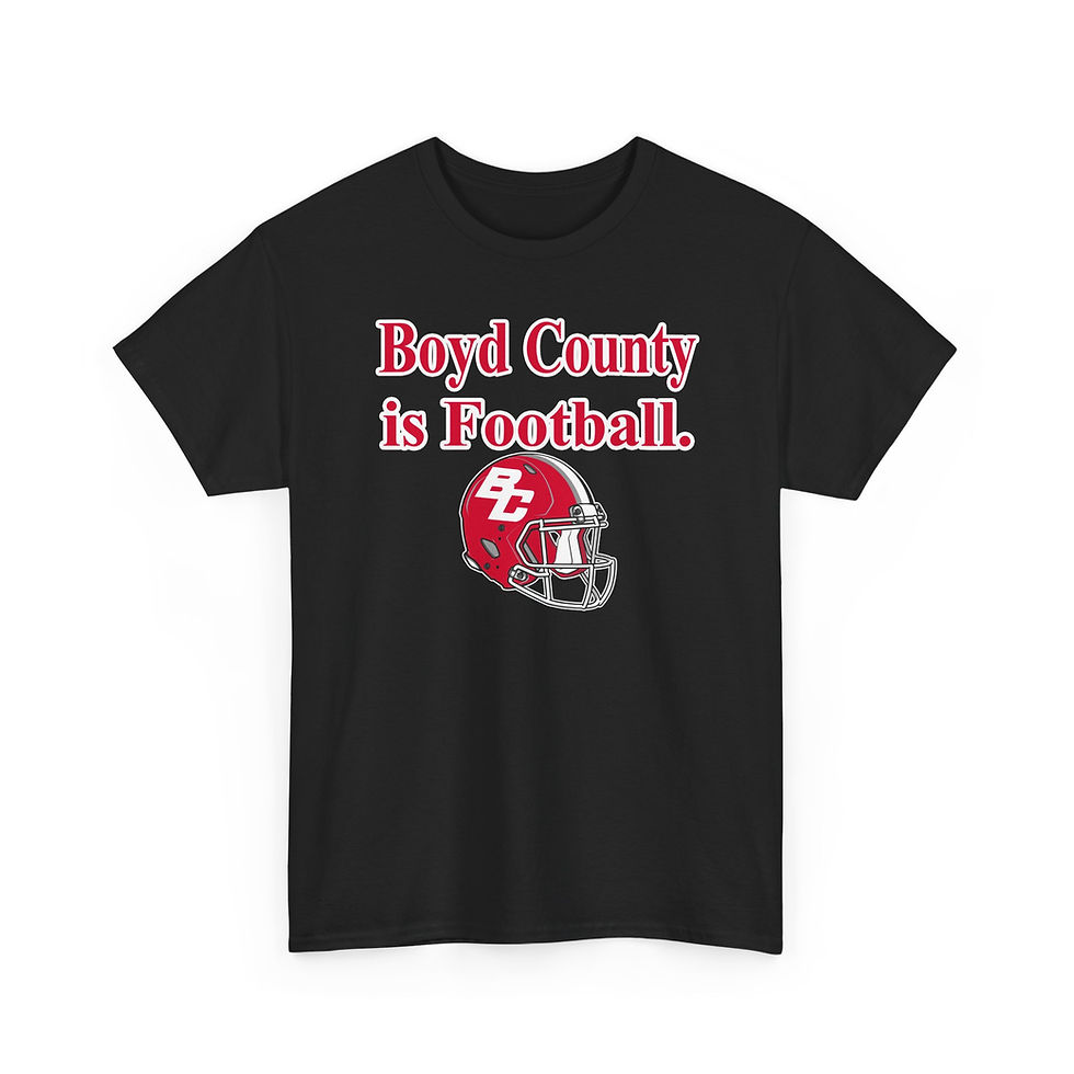 Thumbnail: Boyd County is Football. Cotton T-Shirt