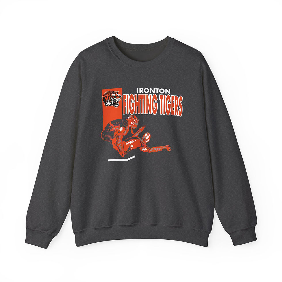 Thumbnail: Ironton Baseball Play At The Plate Crewneck Sweatshirt
