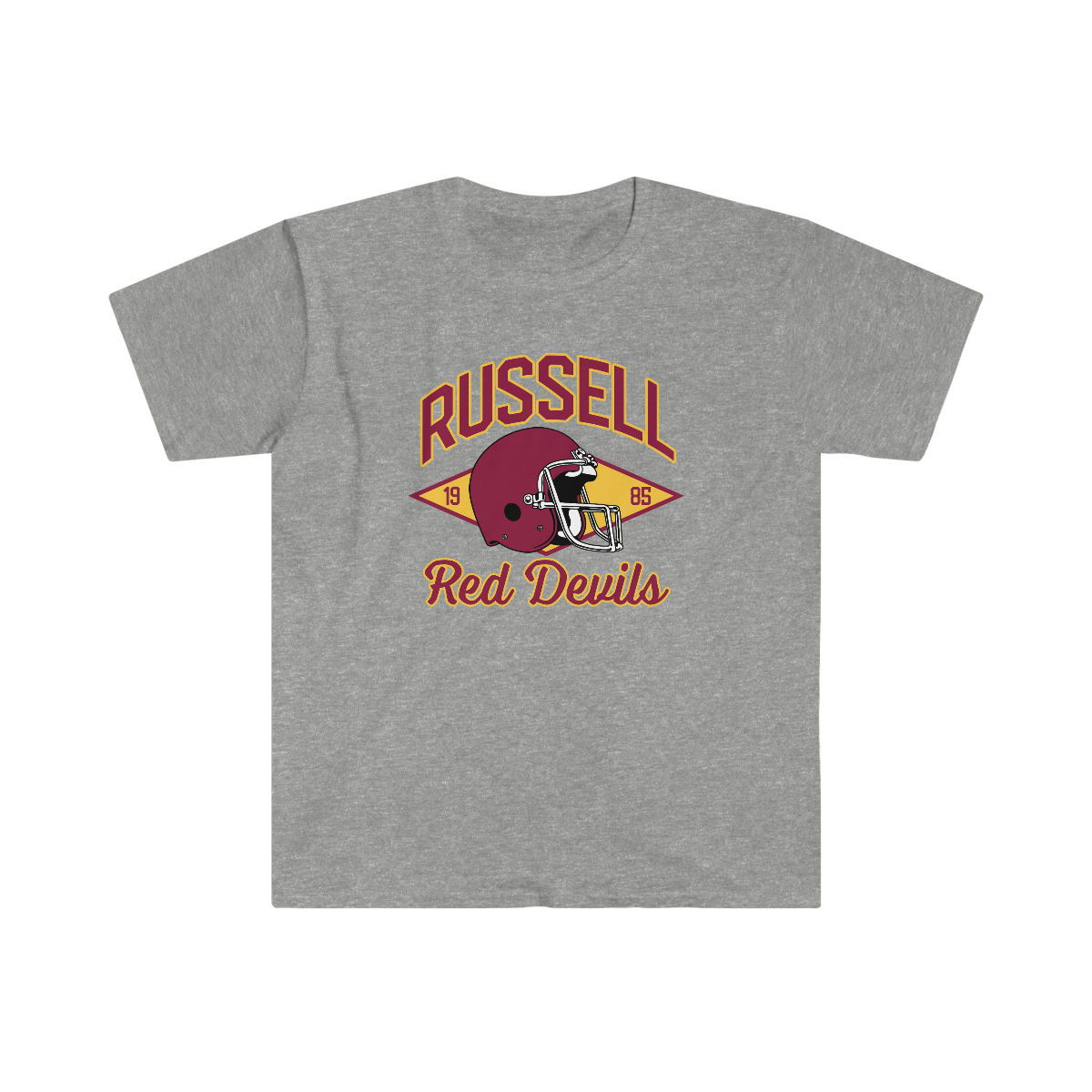 1985 Russell Red Devils Helmet T-Shirt