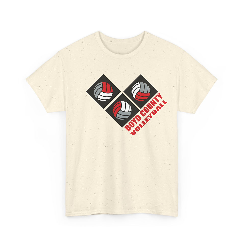Thumbnail: Boyd County 90's Retro Volleyball Cotton T-Shirt