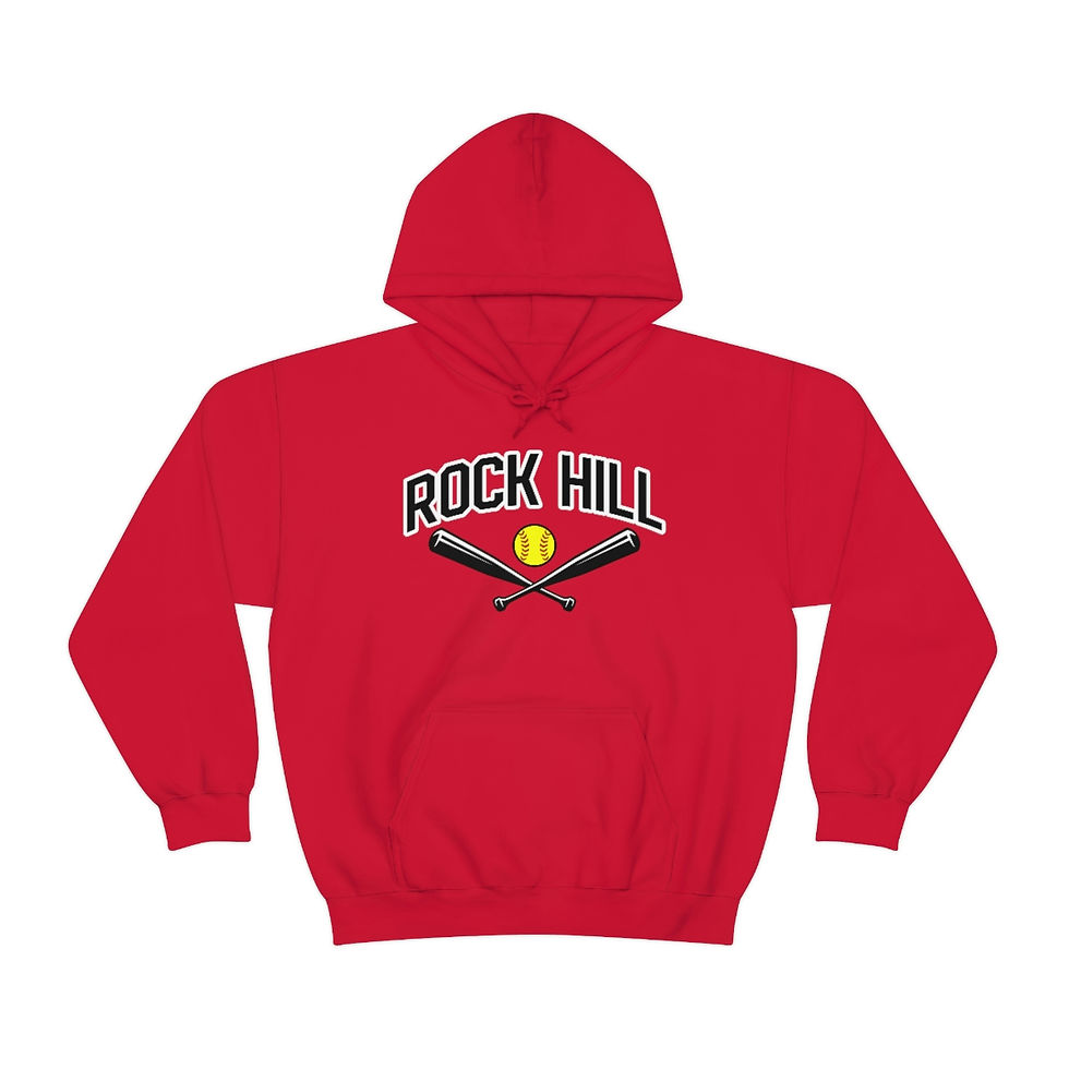 Rock Hill Softball Crossed Bats Hoodie