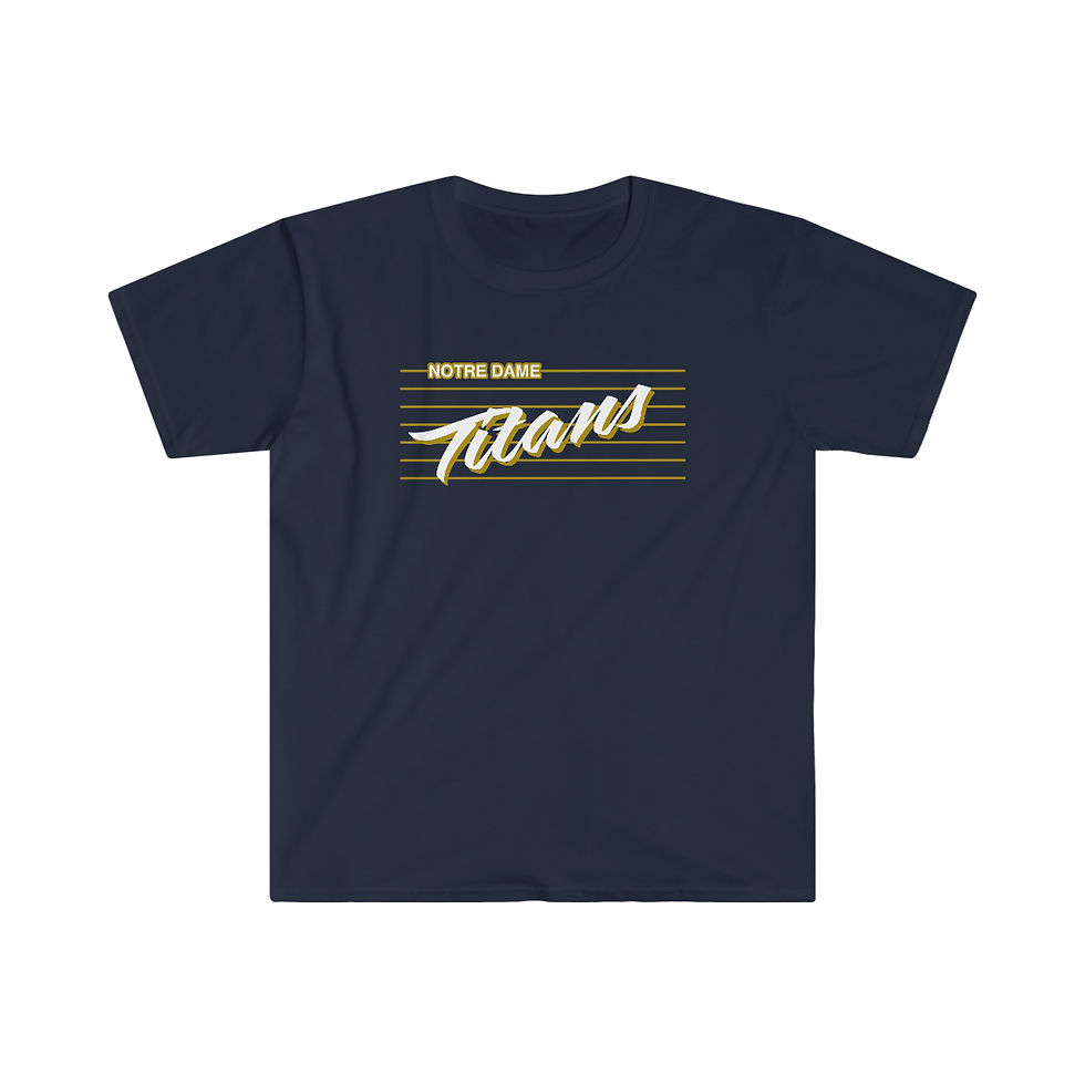 Portsmouth Notre Dame Script Softstyle T-Shirt