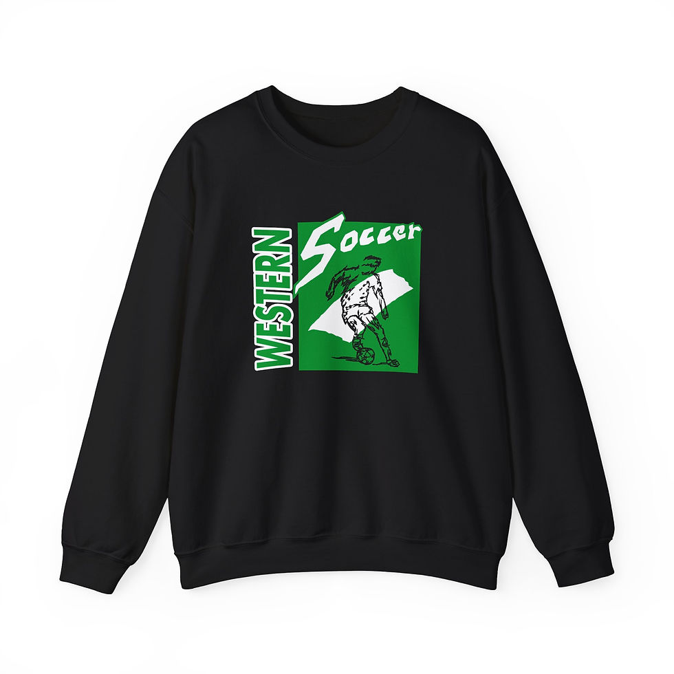 Thumbnail: Western 90's Retro Soccer Crewneck Sweatshirt