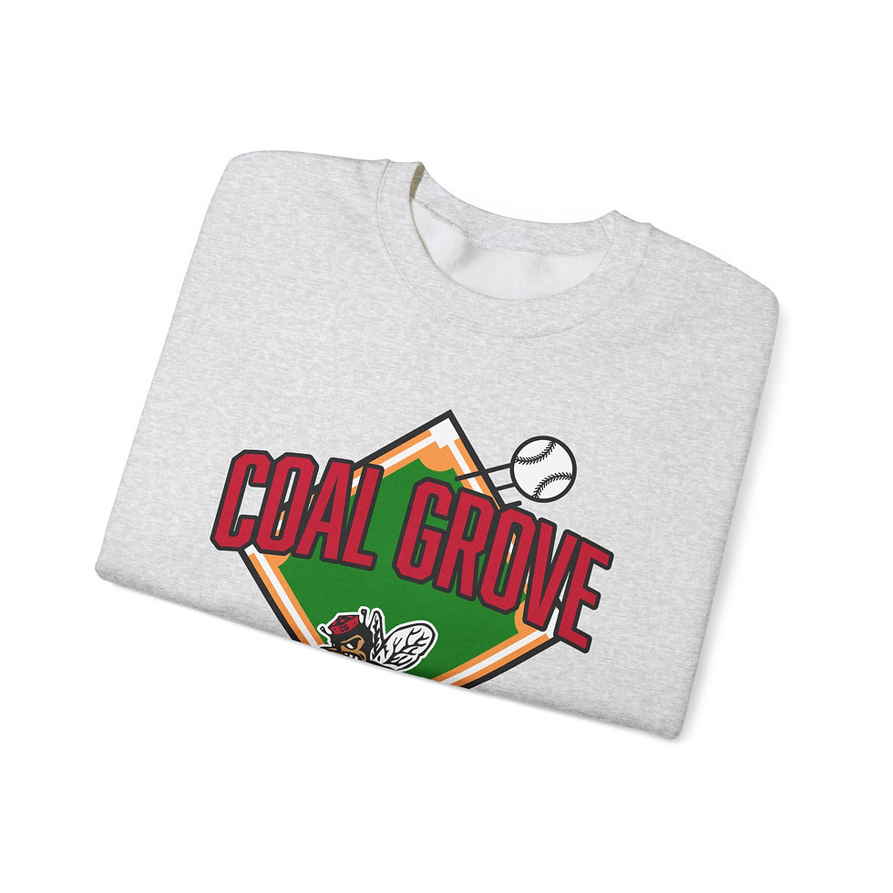 Thumbnail: Coal Grove 90's Baseball Diamond Crewneck Sweatshirt