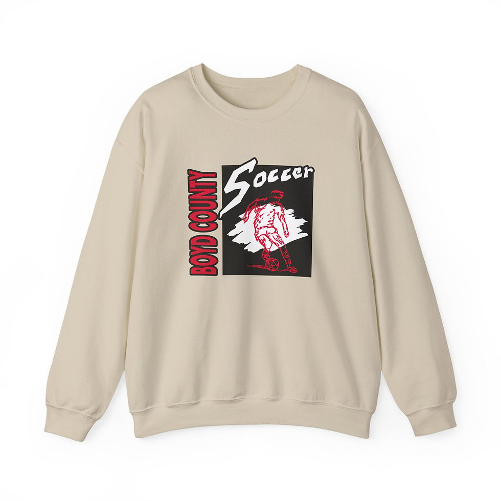 Thumbnail: Boyd County 90's Retro Soccer Crewneck Sweatshirt