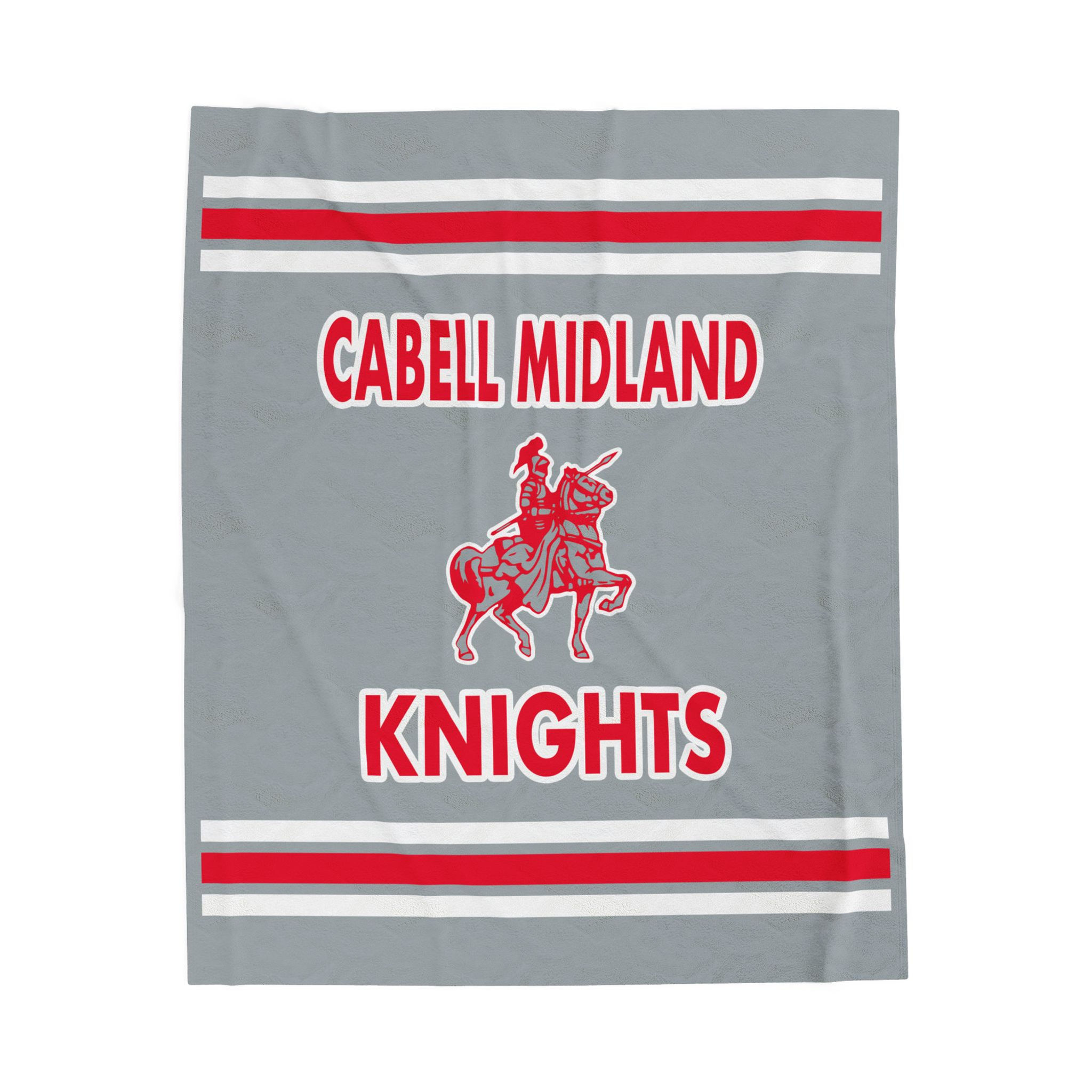 CMHS Knights (Silver) Velveteen Plush Blanket