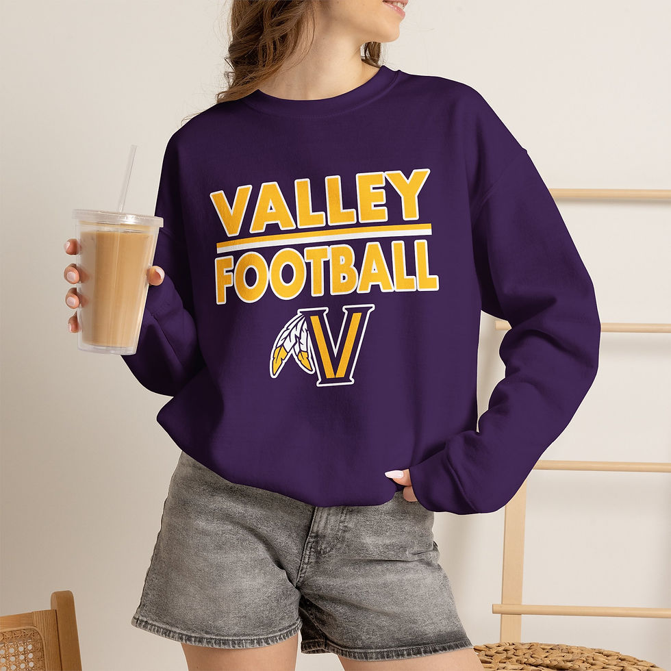 Thumbnail: Lucasville Valley Football Crewneck Sweatshirt