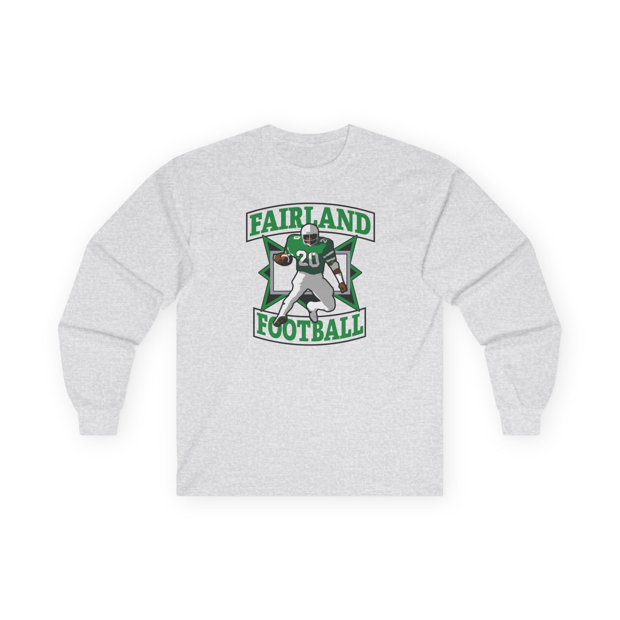 Fairland 80's Retro Football Cotton Long Sleeve Tee