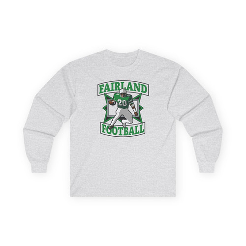 Fairland 80's Retro Football Cotton Long Sleeve Tee | Tri