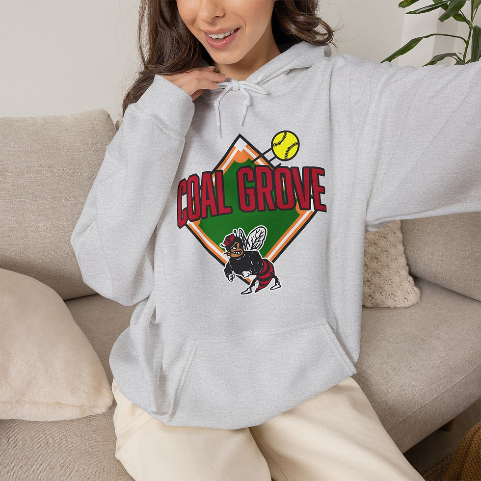 Thumbnail: Coal Grove 90's Softball Diamond Hoodie
