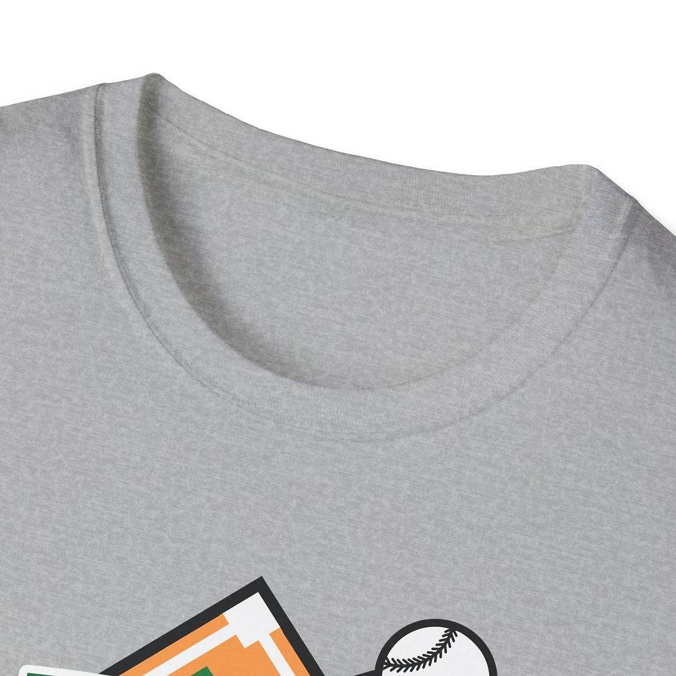 Thumbnail: Green 90's Baseball Diamond Softstyle T-Shirt