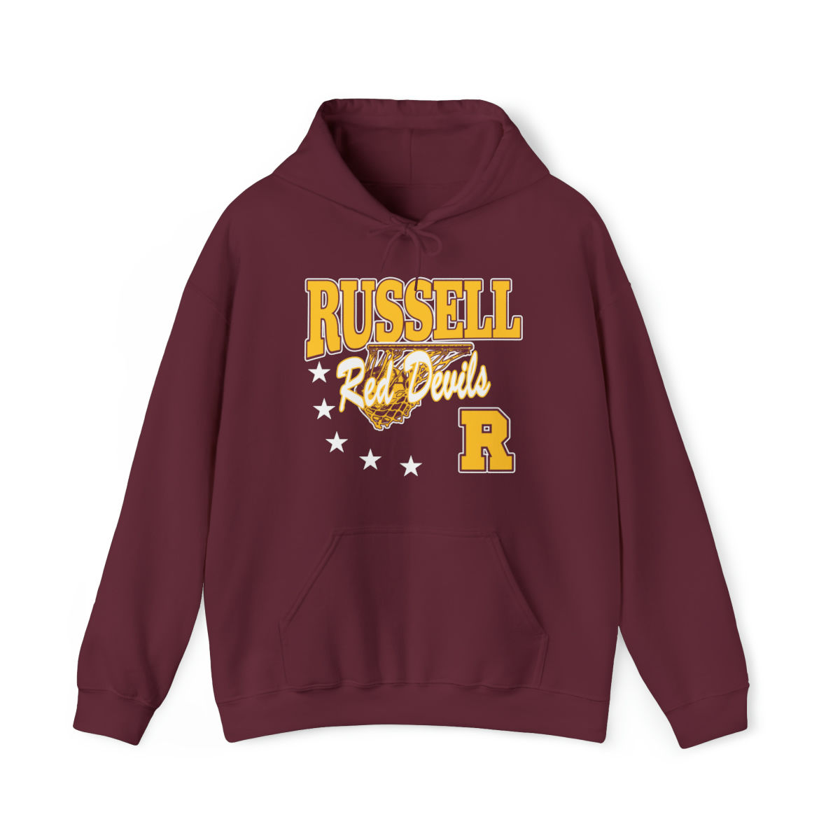 Russell 90's Retro Basketball Hoodie