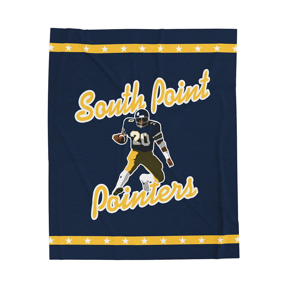 Thumbnail: South Point 80's Retro Football Velveteen Plush Blanket