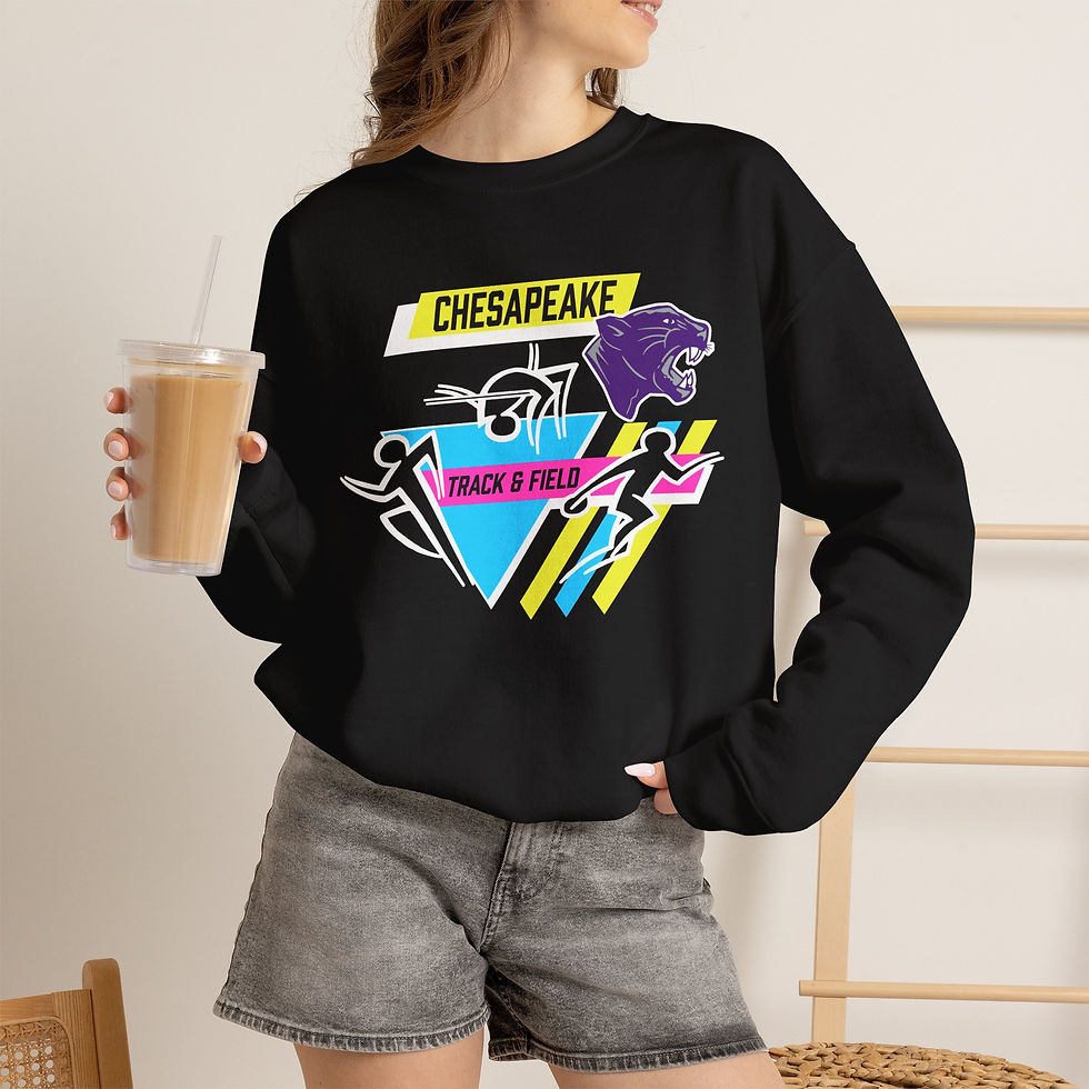 Thumbnail: Chesapeake 90's Retro Track Crewneck Sweatshirt