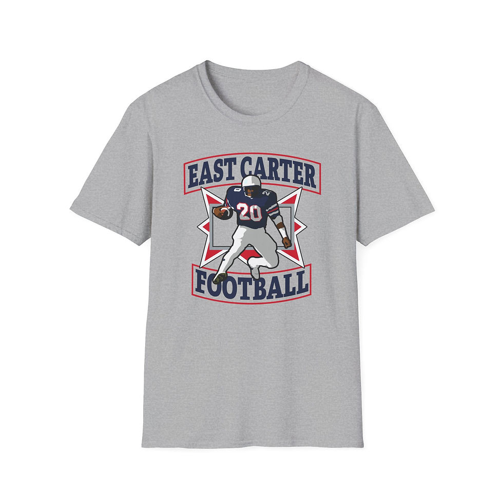 Thumbnail: East Carter 80's Retro Football Softstyle T-Shirt