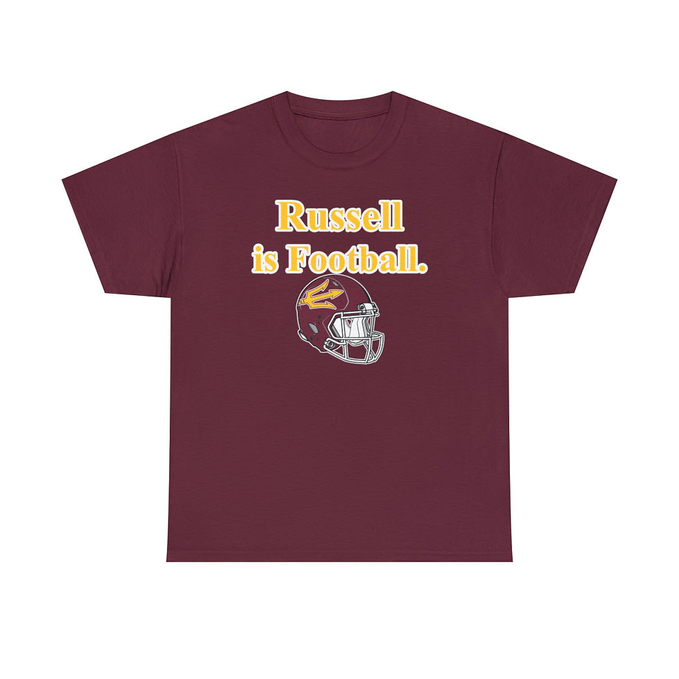 Russell is Football. Cotton T-Shirt
