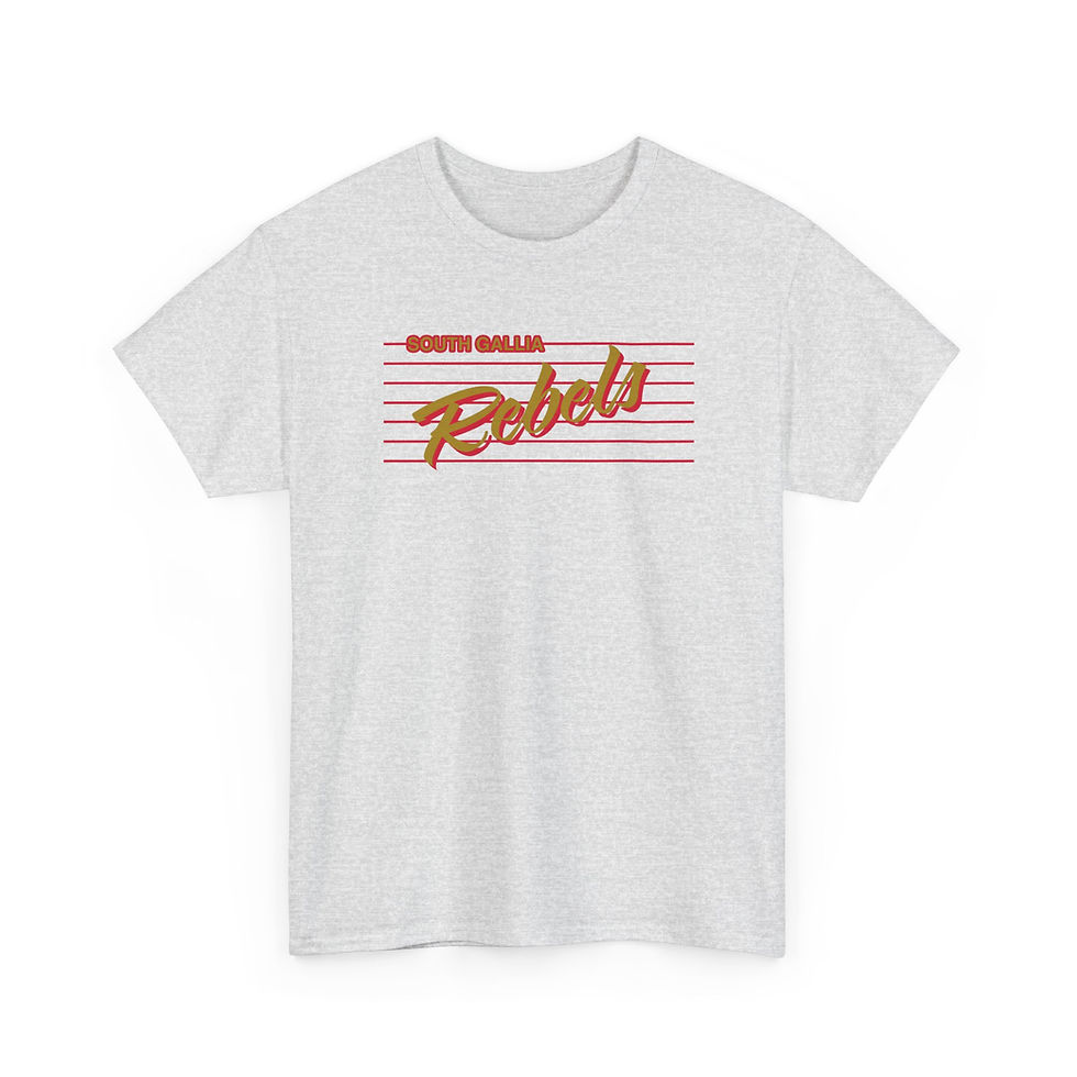 Thumbnail: South Gallia Rebels Script Cotton T-Shirt