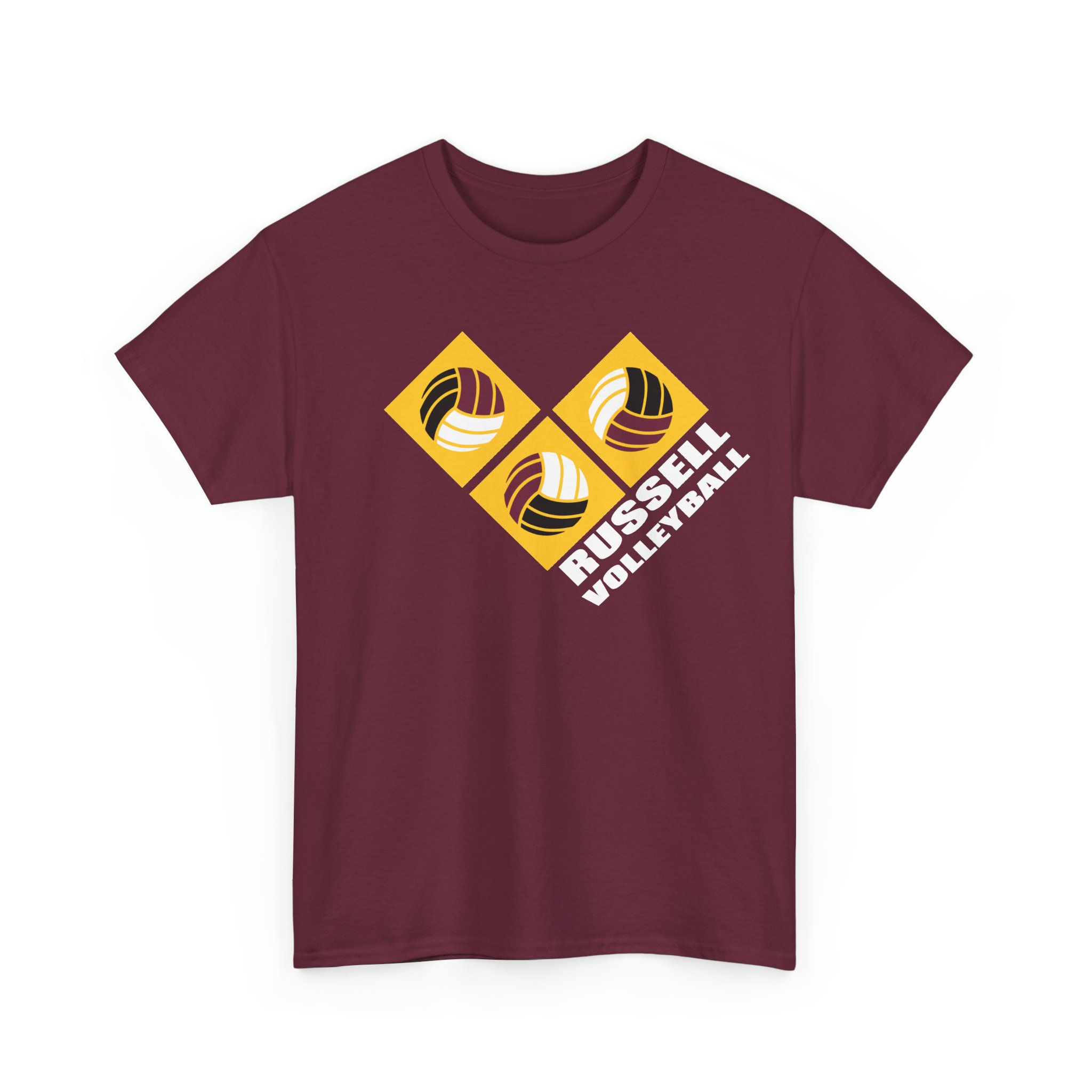 Russell 90's Retro Volleyball Cotton T-Shirt