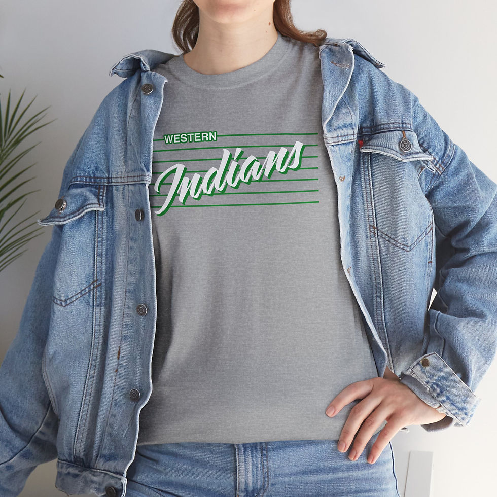 Thumbnail: Western Indians Script Cotton T-Shirt