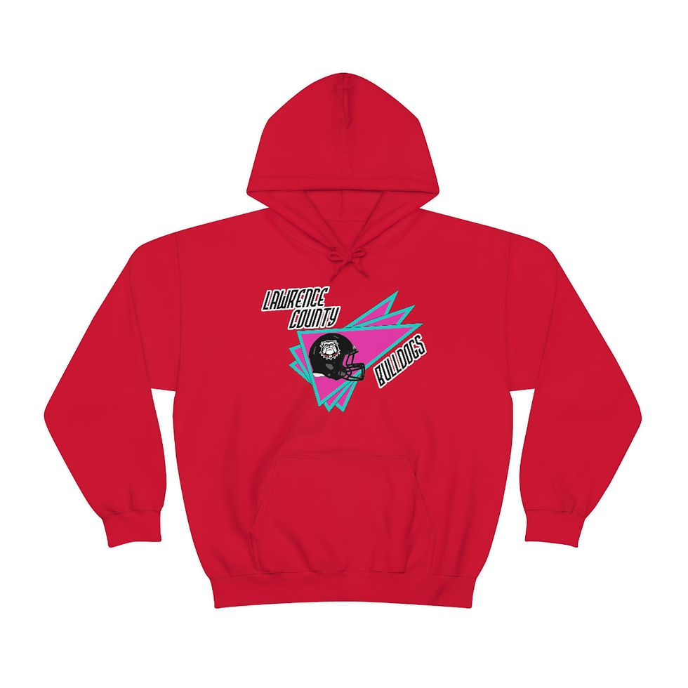 Lawrence County Football 80's Pennant Hoodie