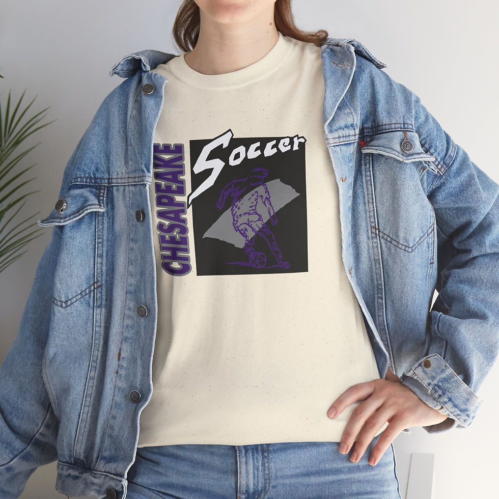 Thumbnail: Chesapeake 90's Retro Soccer Cotton T-Shirt