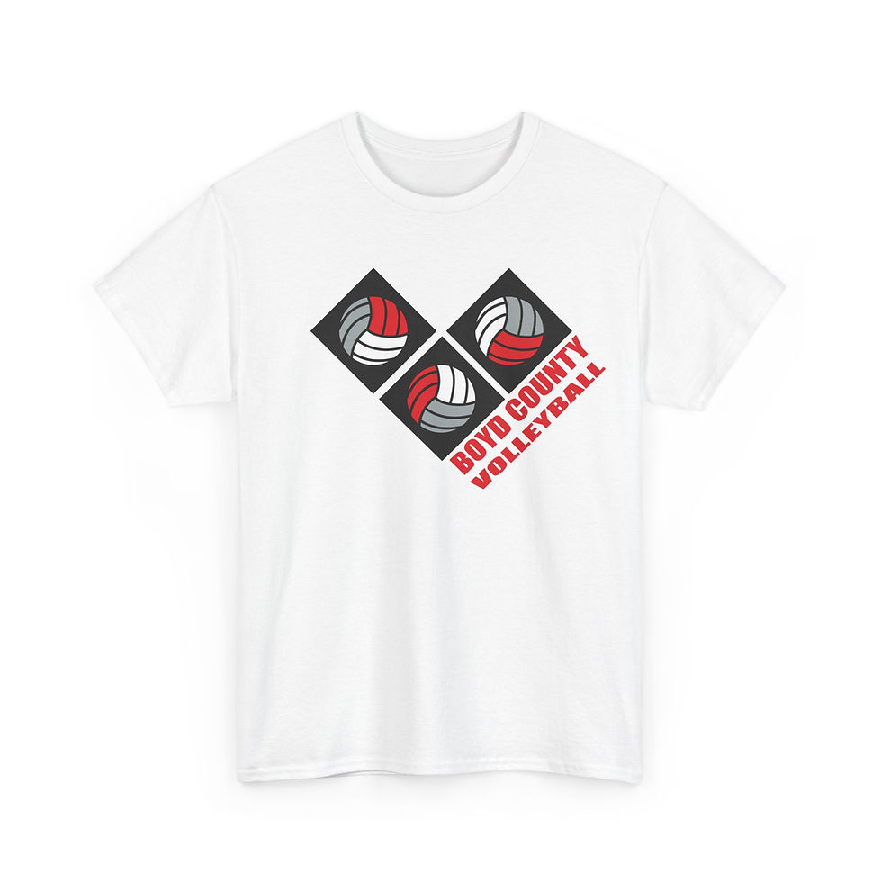 Thumbnail: Boyd County 90's Retro Volleyball Cotton T-Shirt