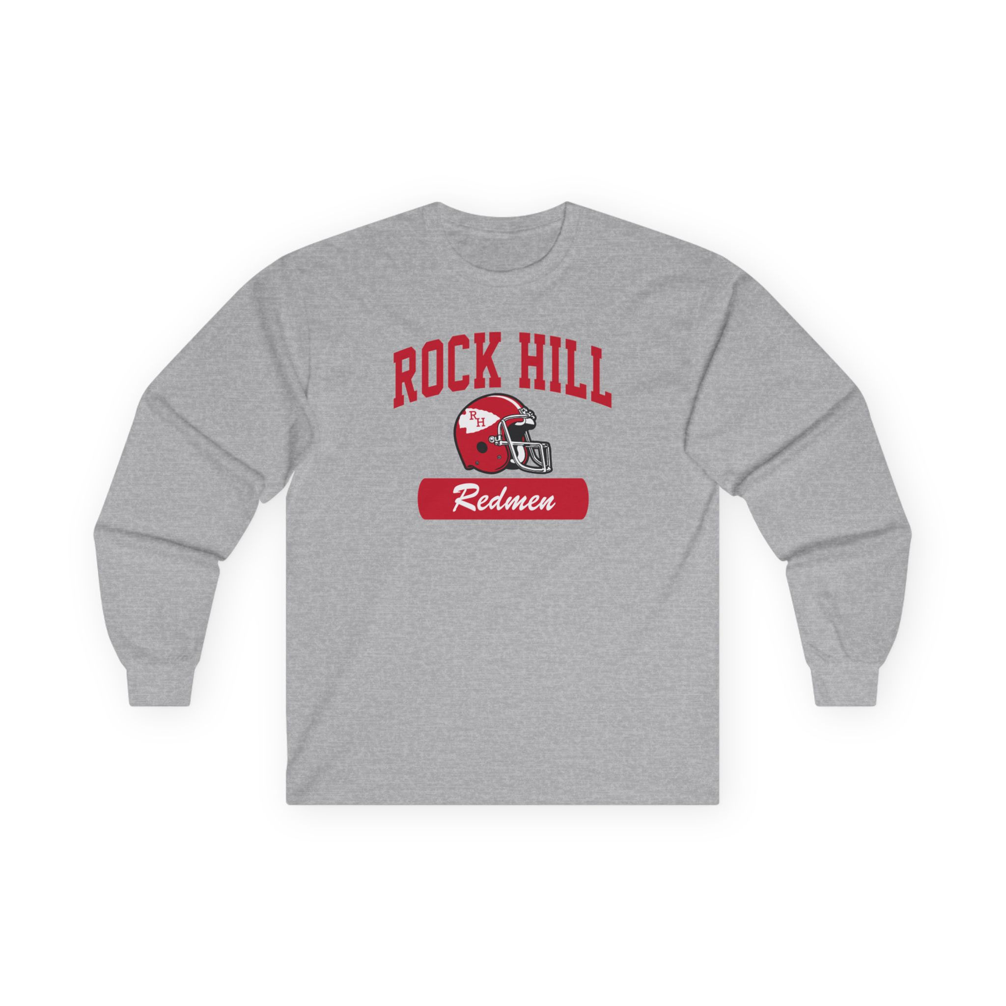 Rock Hill Redmen (1982) Cotton Long Sleeve Tee