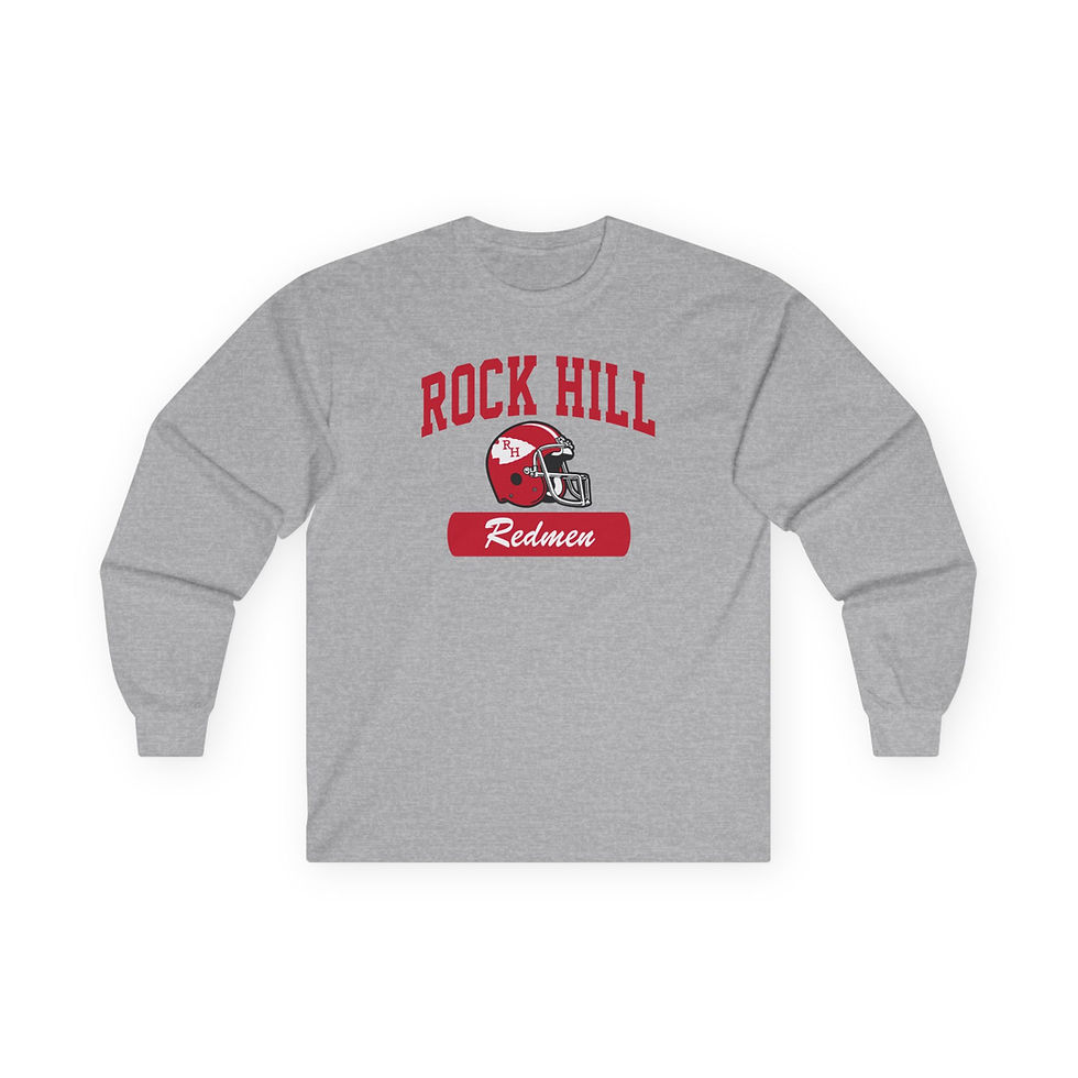 Thumbnail: Rock Hill Redmen (1982) Cotton Long Sleeve Tee
