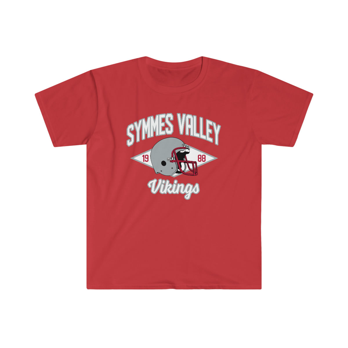 1988 Symmes Valley Vikings Helmet Softstyle T-Shirt