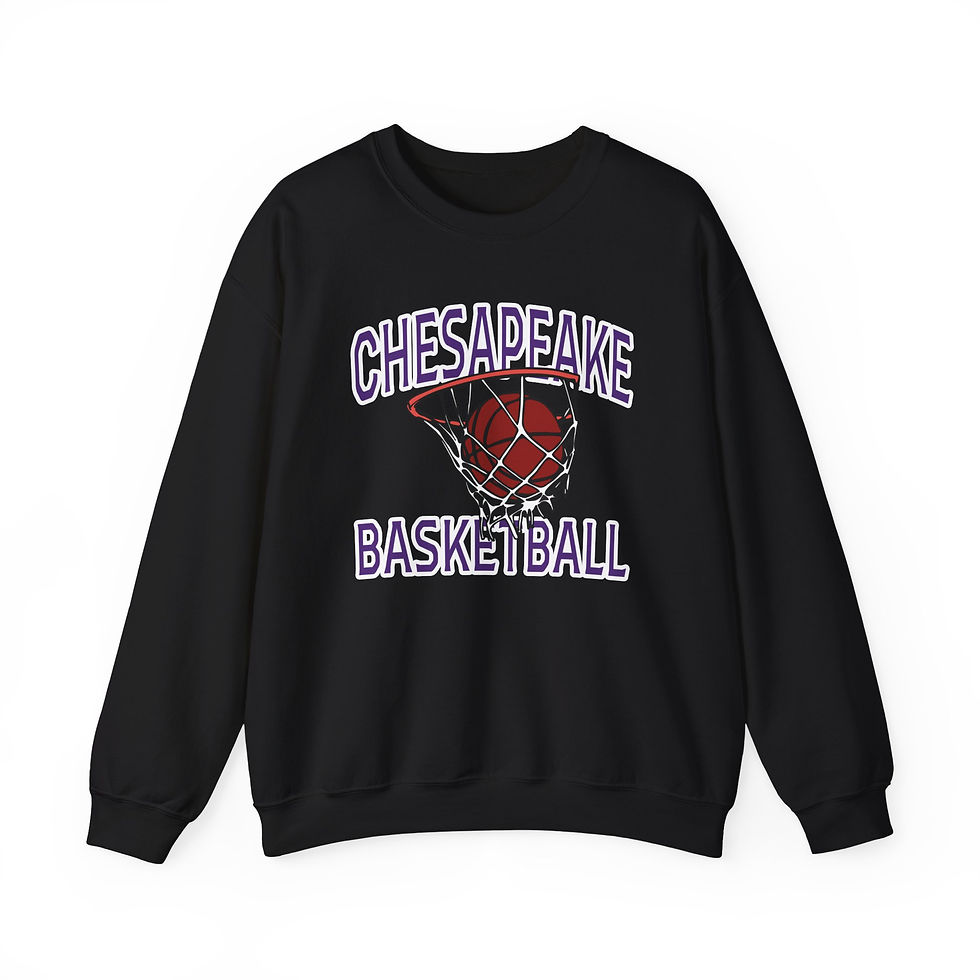 Thumbnail: Chesapeake 90's Retro Basketball 2.0 Crewneck Sweatshirt