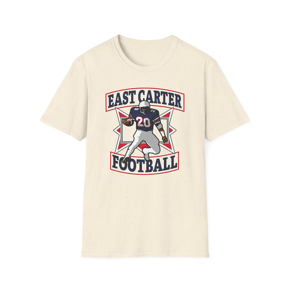 Thumbnail: East Carter 80's Retro Football Softstyle T-Shirt