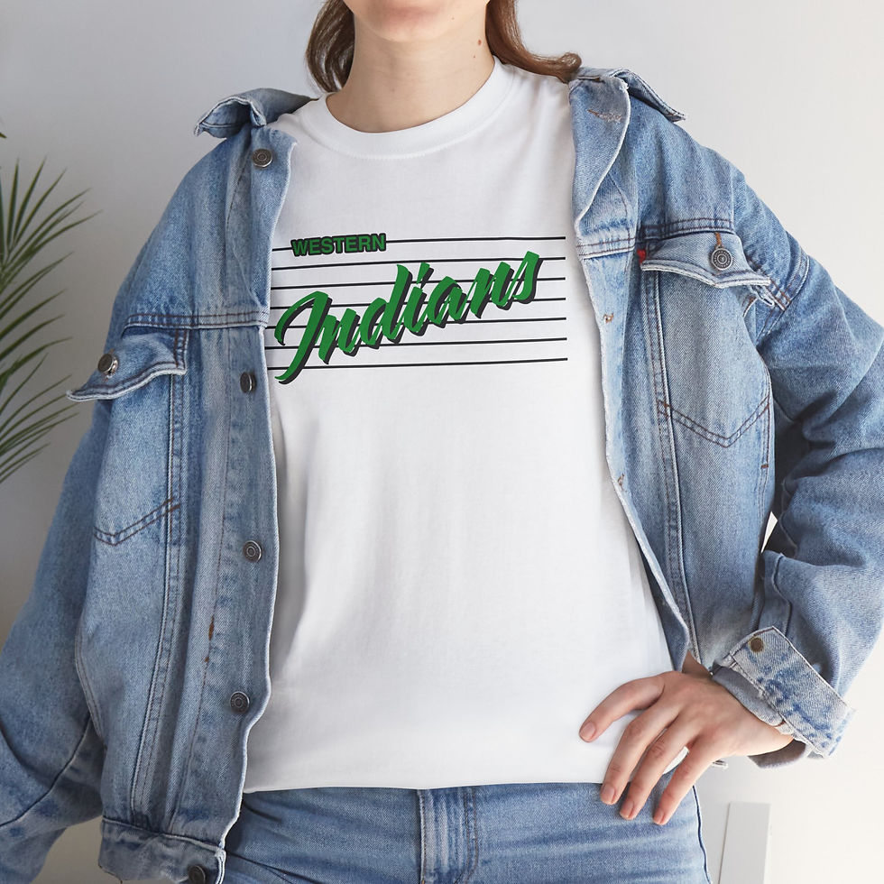 Thumbnail: Western Indians Script Cotton T-Shirt