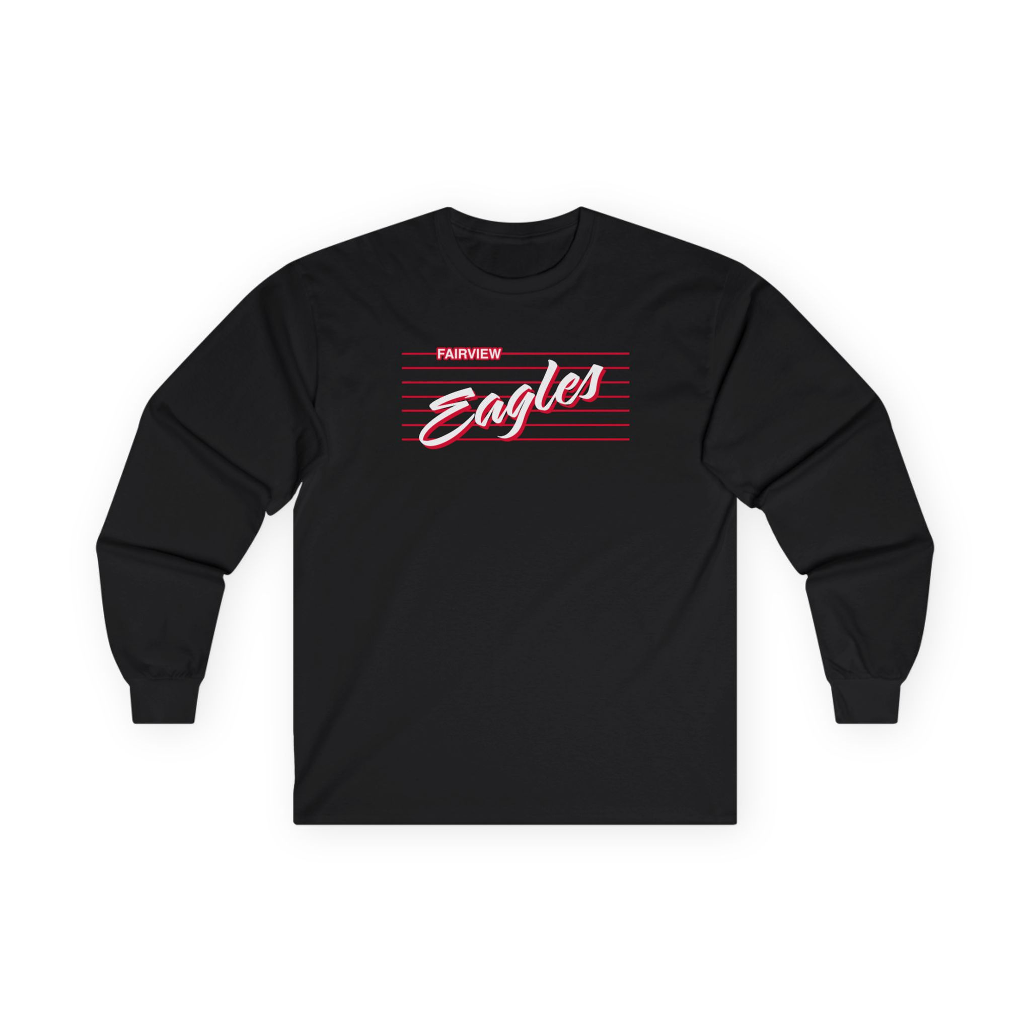 Fairview Eagles Script Cotton Long Sleeve Tee