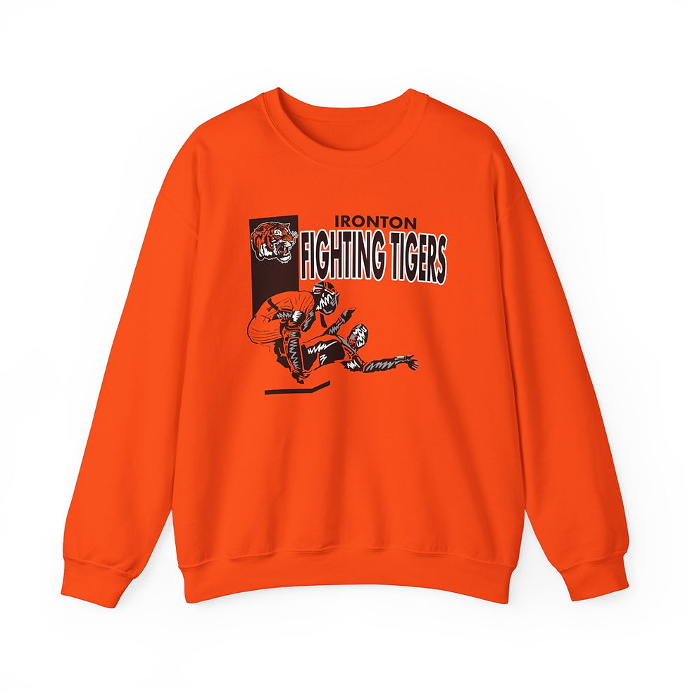 Thumbnail: Ironton Baseball Play At The Plate Crewneck Sweatshirt