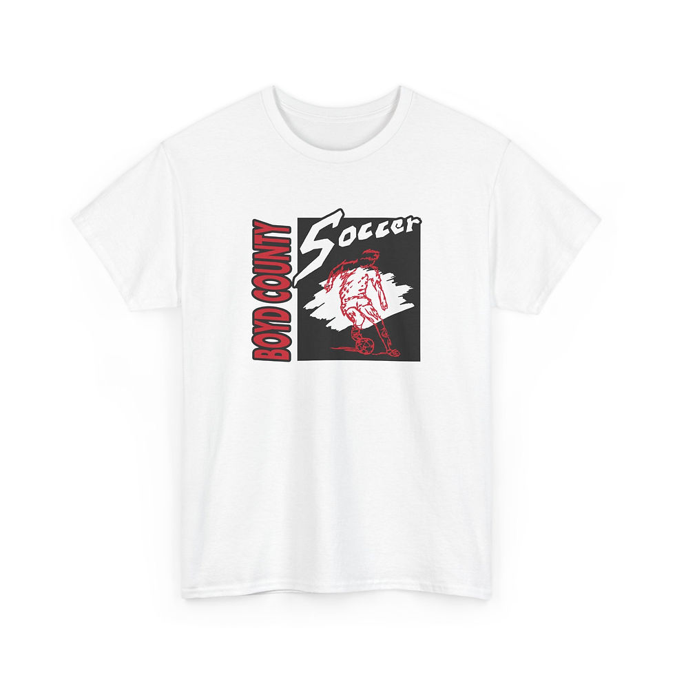 Thumbnail: Boyd County 90's Retro Soccer Cotton T-Shirt