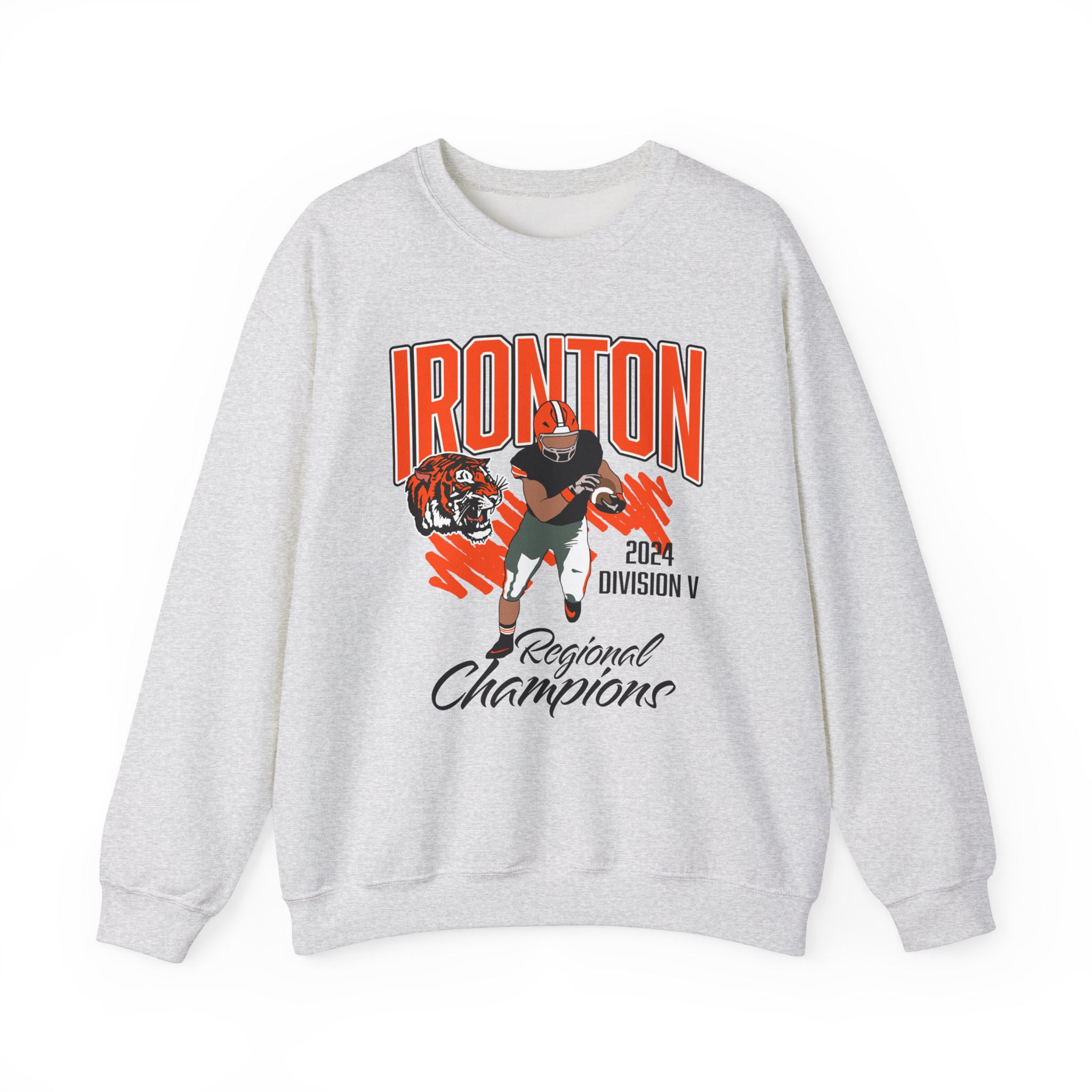 Ironton Fighting Tigers 2024 Regional Champions Crewneck Sweatshirt