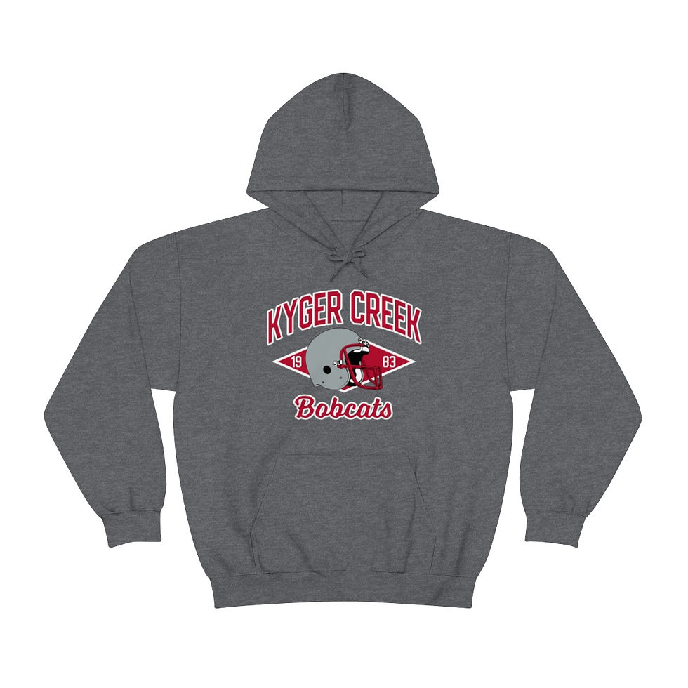 1983 Kyger Creek Bobcats Helmet Hoodie