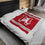 Thumbnail: Cincinnati Baseball Legends (Rose 14) Velveteen Plush Blanket (Red)