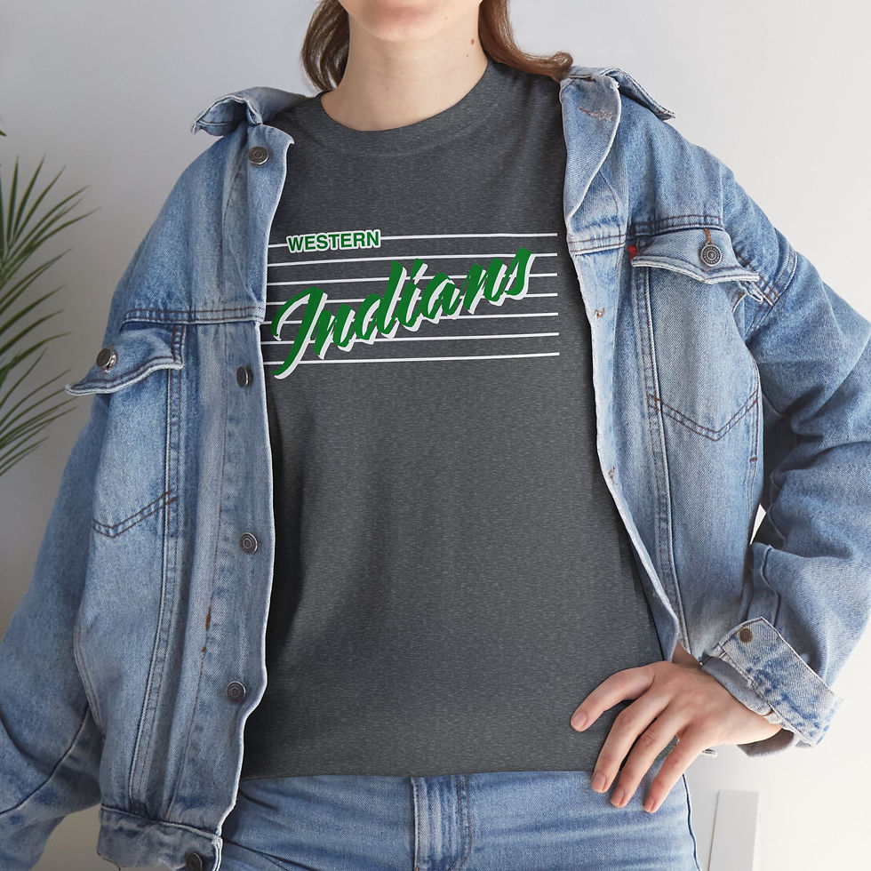Thumbnail: Western Indians Script Cotton T-Shirt