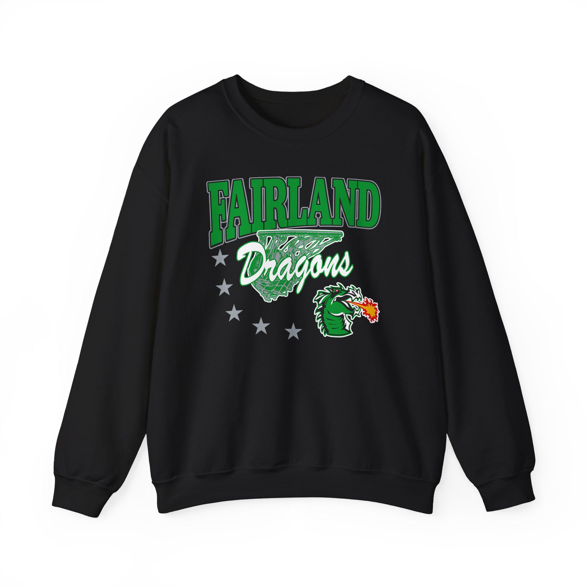 Fairland 90's Retro Basketball Crewneck Sweatshirt