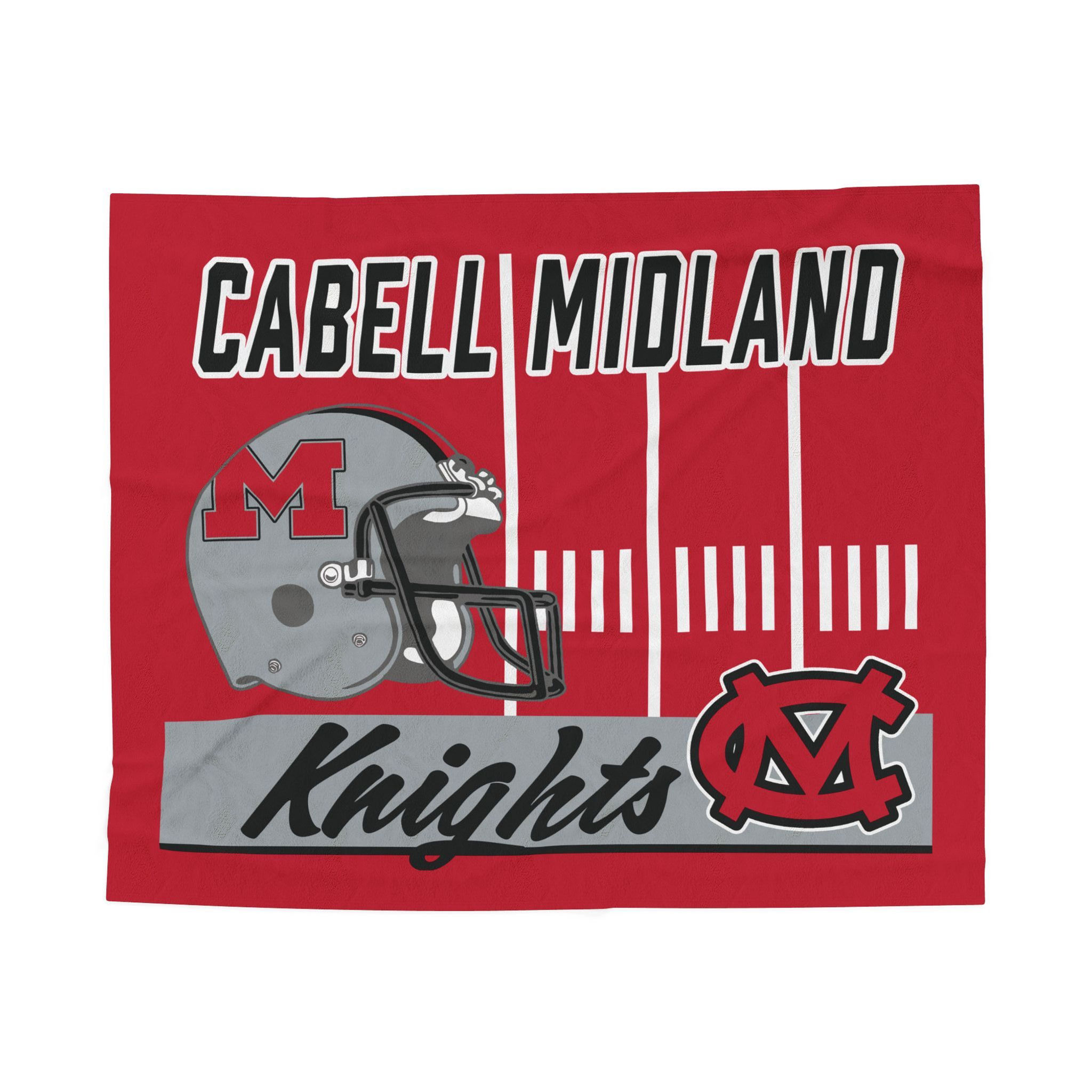 CMHS Knights Football Velveteen Plush Blanket