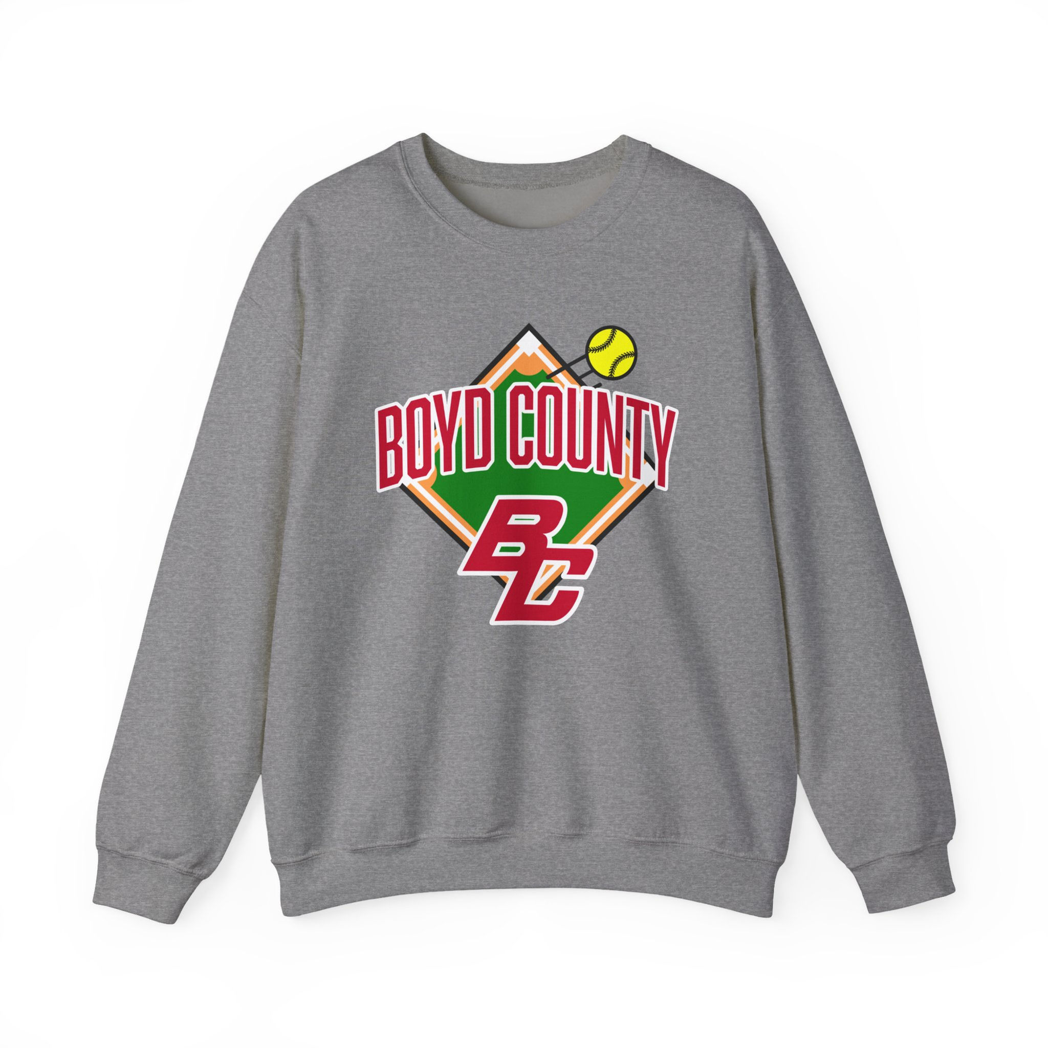Boyd County 90's Softball Diamond Crewneck Sweatshirt
