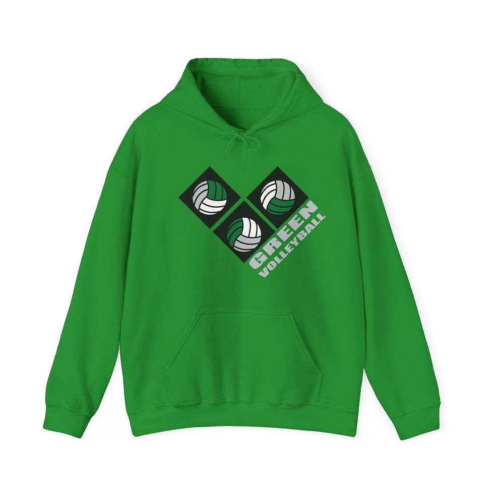 Thumbnail: Green 90's Retro Volleyball Hoodie