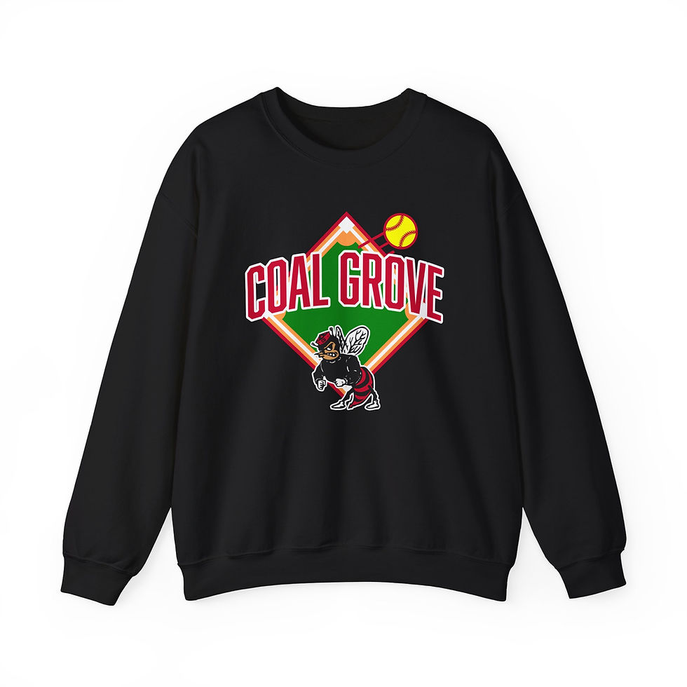 Thumbnail: Coal Grove 90's Softball Diamond Crewneck Sweatshirt