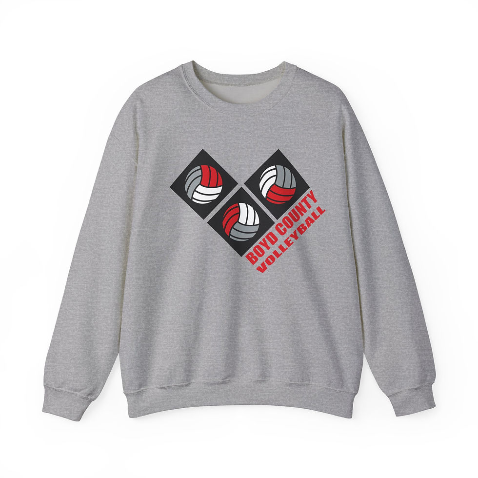 Thumbnail: Boyd County 90's Retro Volleyball Crewneck Sweatshirt