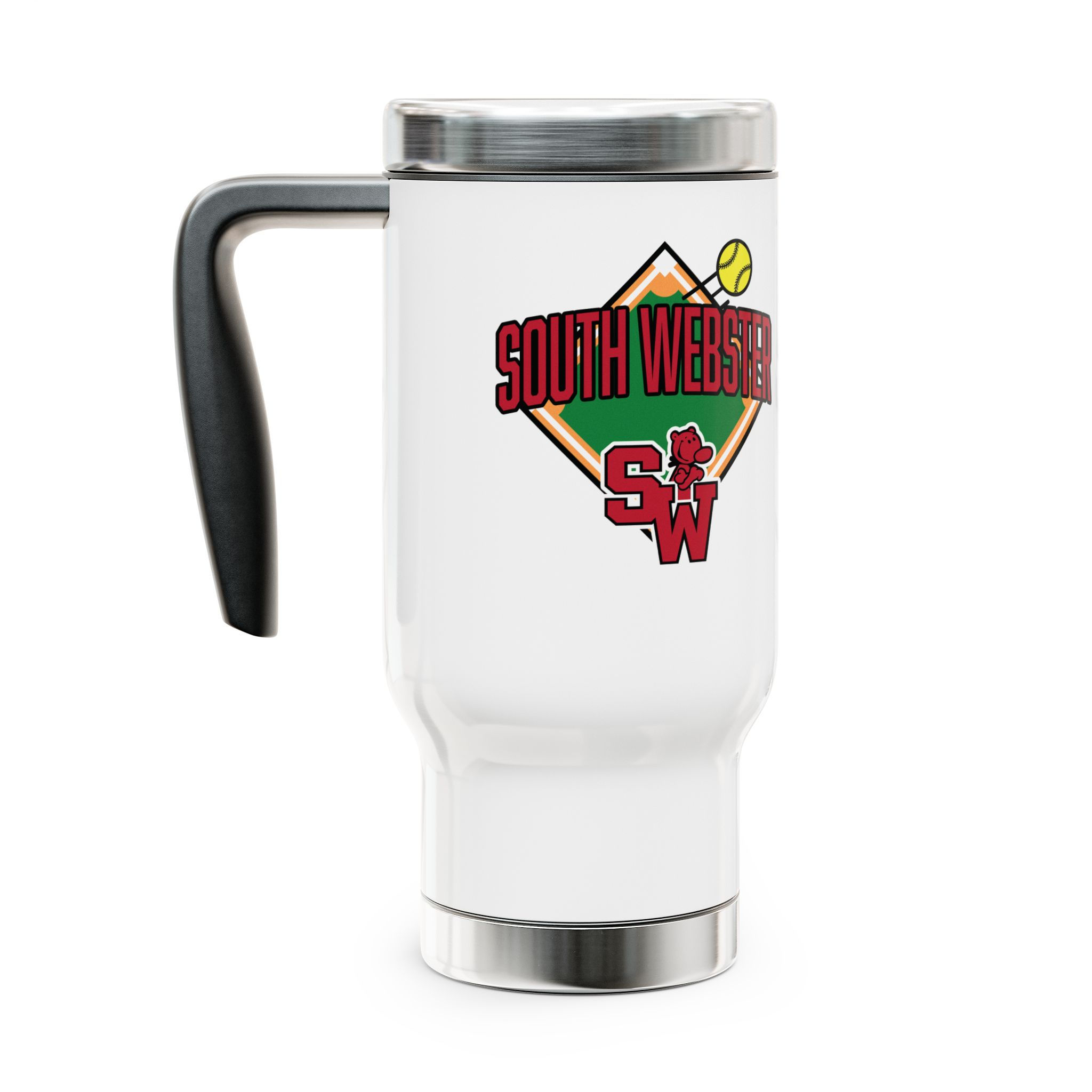 South Webster 90's Softball Diamond Stainless Steel Travel Mug (14oz)